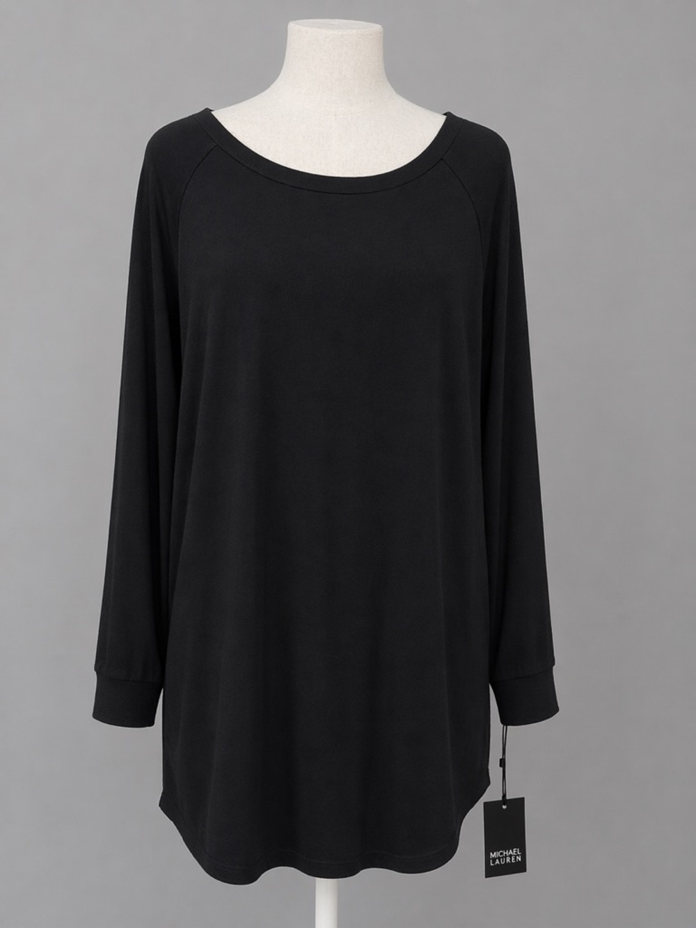 Michael Lauren Black Tunic Sweater